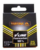 Seika V-Line Fluorocarbon 25m 0,35mm 7,75Kg