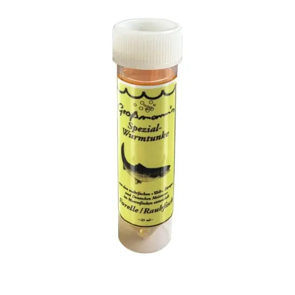 Großmanns Spezial Wurmtunke "Forelle / Raubfisch" 25ml