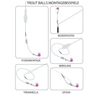 Jenzi Trout Balls Knoblauch Flavored Cotton 30 Stück im Glas