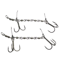 Pikecraft The 4 Swivel Stinger Rig 18-25cm - 3/0 BKK 2pcs