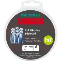 Balzer Shirasu 7x7 Niroflex Edelstahl unbeschichtet 5m