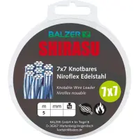 Balzer Shirasu 7x7 Knotbares Niroflex Edelstahl 5m
