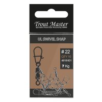 Spro Trout Master UL Swivel Snap #20 7 Kg 10 Stück