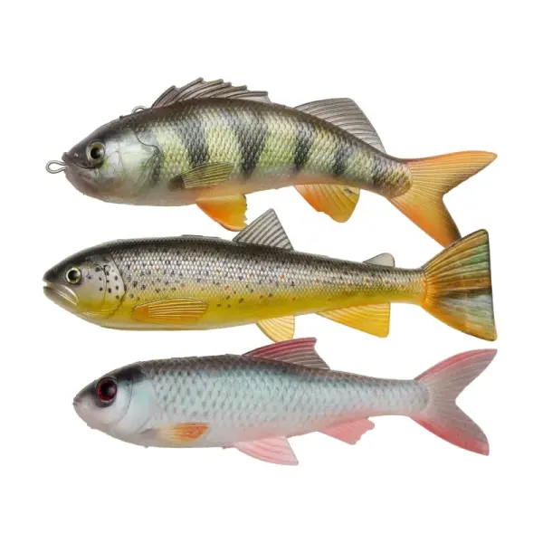 Pulz Bait Roach Perch Trout Skinz 15cm 3er MIX Ersatzkörper
