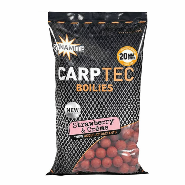 Dynamite Carp Tec Boilies 20mm Strawberry & Creame 1,8Kg