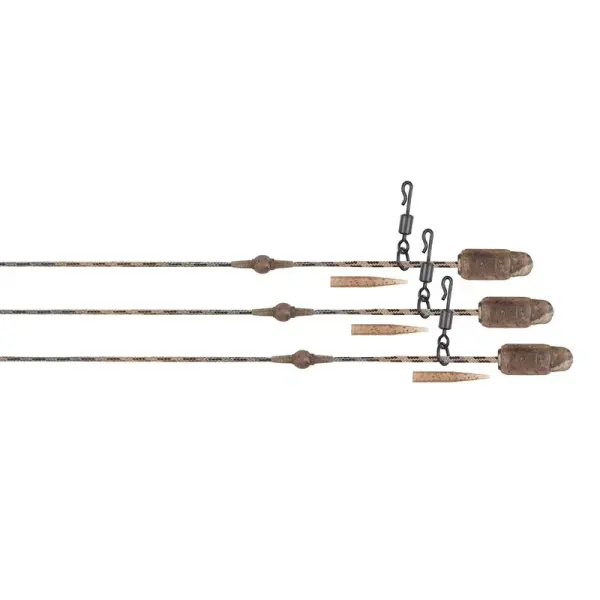 Fox Edges Submerge Heli-Clip Rigs 40lb Camo 3 Stück