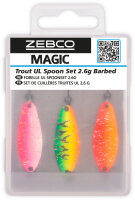 Zebco Magic Trout UL Spoon Set 2,6g Barbed 3 Stück