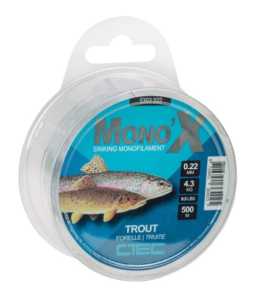 Spro C-TEC MonoX 0,18mm / 2,7Kg / 500m Trout
