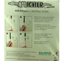 Balzer Aaligator Ersatzbatterie mit Haltestab ca. 40 Std....