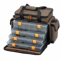 Savage Gear Lure Bag L mit 6 Boxen 35x50x25cm 31l