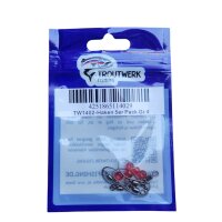 Troutwerk Haken mit Wirbel + Perlen - Haken 5er Pack