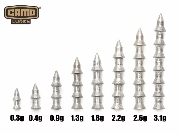 CAMO Tungsten Nail Sinker - 0.9g (10 Stk.)