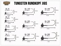 CAMO Tungsten Rundkopf Jig - Gr. 4/0 (5.25g)