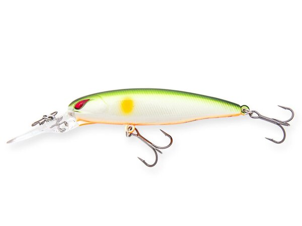 Nories Laydown Minnow Deep JW - Lime Ayu/Orange Belly