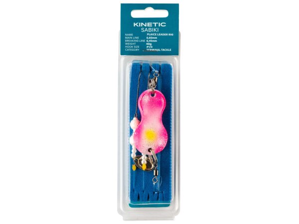 Kinetic Sabiki Plaice Leader 40g #1/0 Kinky Pinky