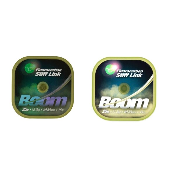 Korda Boom Fluorocarbon Stiff Link 25lb 11.3kg 0,55mm 15m
