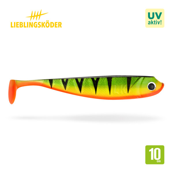 Lieblingsköder Gummifisch 10cm Firetiger