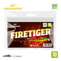 Lieblingsköder Gummifisch 10cm Firetiger