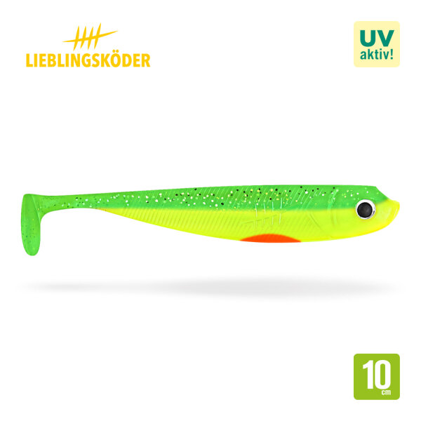 Lieblingsköder Gummifisch 10cm Green Lemon