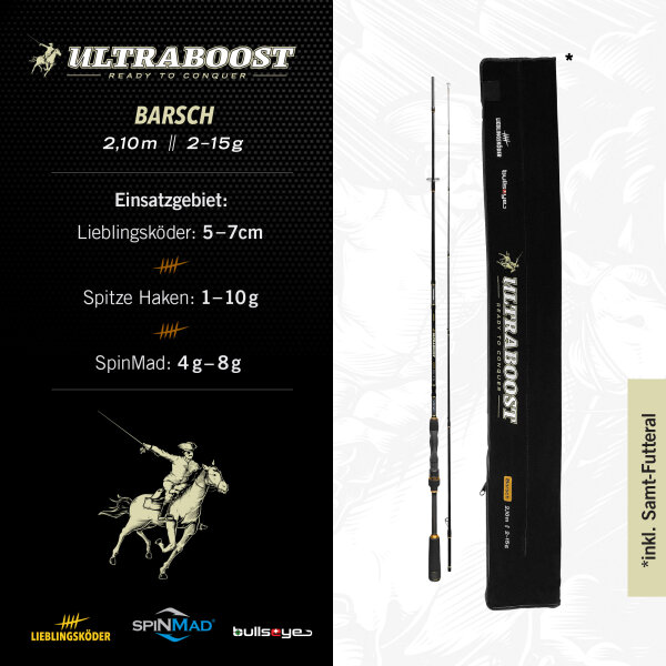 Lieblingsköder UltraBoost Rute Barsch 2,10m (2-15g)