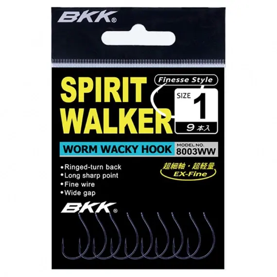 BKK Spirit Walker Worm Wacky Hook #2
