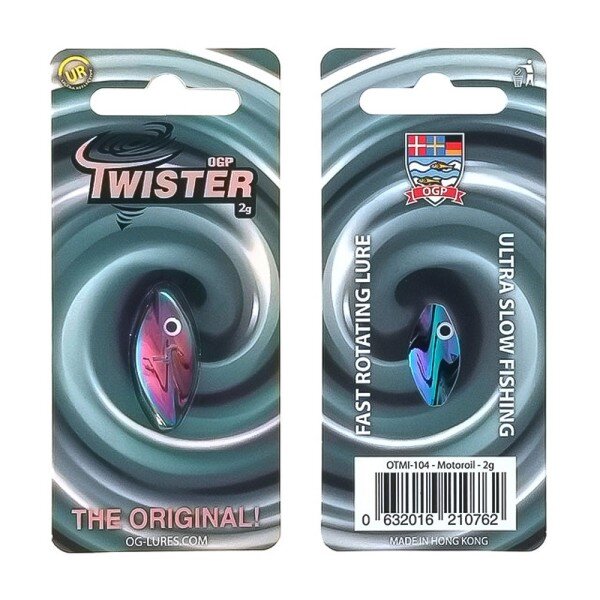 OG Lures OGP Twister - Durchlaufblinker 2g Motoroil