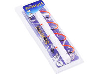 Rigged Seatrout - Single hooks - UV Orange 4pcs Gr. 3/0
