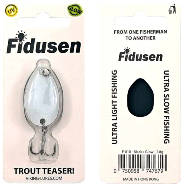 OG Lures Fidusen 2,8g  Black White (Glow)