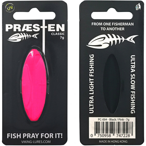 Praesten Classic Durchlaufblinker 7g  Black Pink