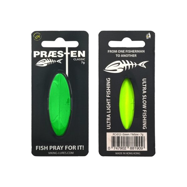 Praesten Classic Durchlaufblinker 7g  Green Yellow