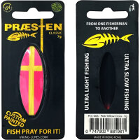 Praesten Classic Durchlaufblinker 7g  Pink Yellow Cross