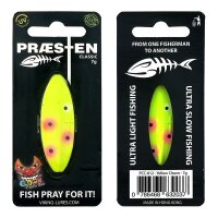 Praesten Classic Durchlaufblinker 7g  Yellow Clown