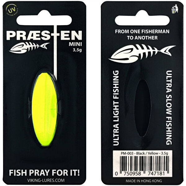 Praesten Mini Durchlaufblinker 3,5g  Black Yellow