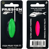 Praesten Mini Durchlaufblinker 3,5g  Green Pink