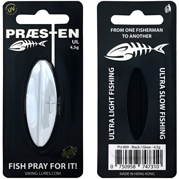 Praesten UL Durchlaufblinker 4,5g  Black White (Glow)
