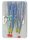 Blau Reflex Glitzer rote Perle