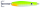 Weiß Chartreuse orangener Punkt